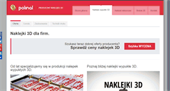 Desktop Screenshot of nalepki3d.pl