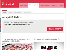 Tablet Screenshot of nalepki3d.pl