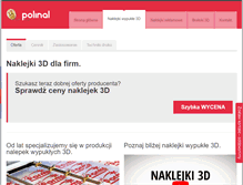 Tablet Screenshot of naklejki.nalepki3d.pl